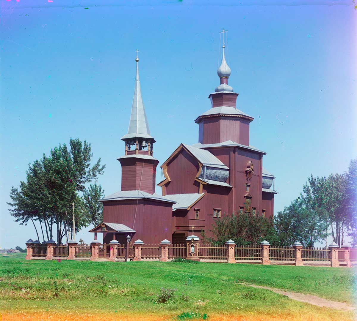 Chiesa di San Giovanni il Teologo sull’Ishnja. Vista sud-ovest. Estate 1911