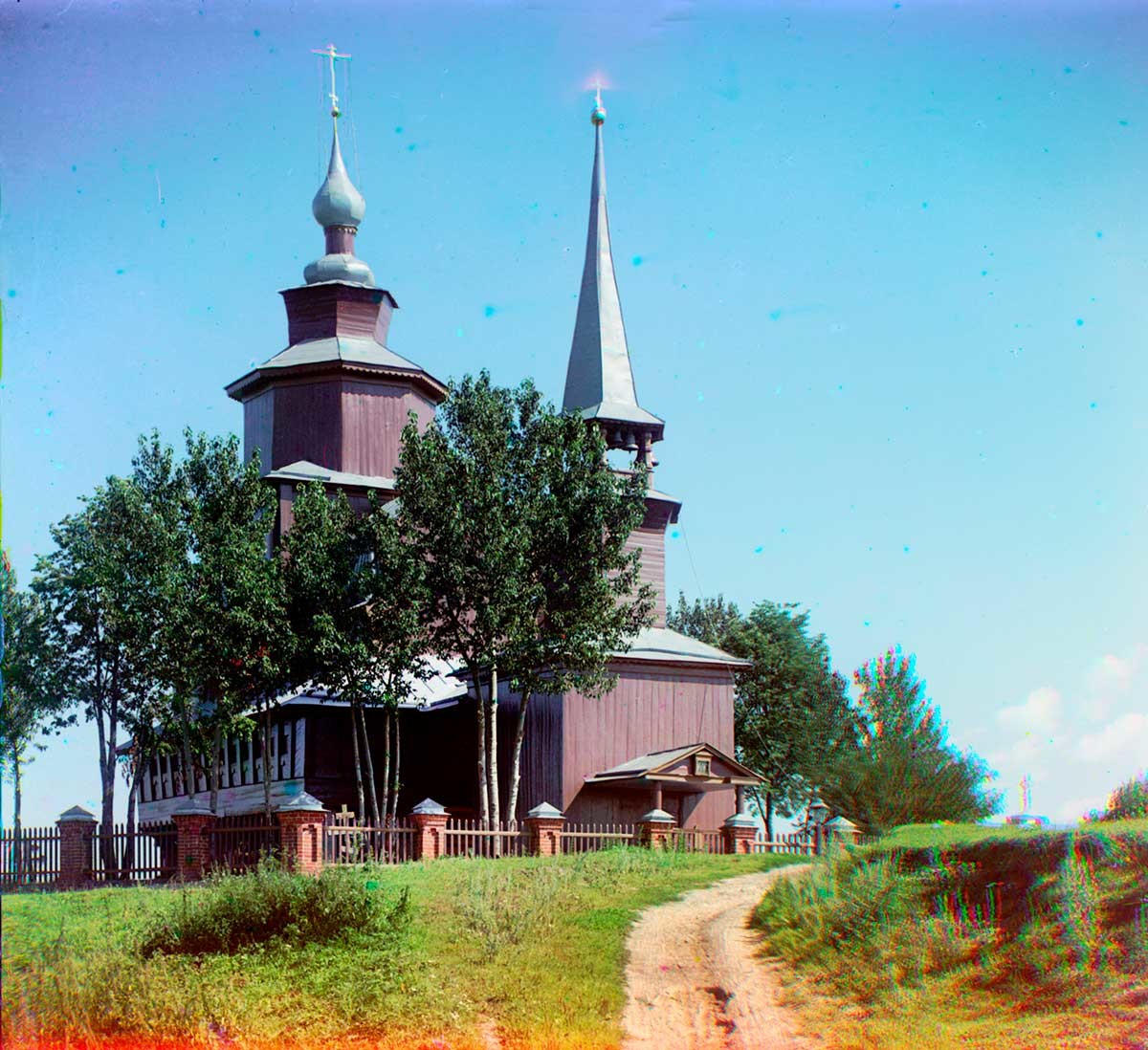 Chiesa di San Giovanni il Teologo sull’Ishnja. Vista nord-est. Estate 1911