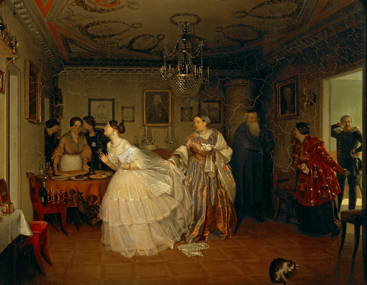 'Сватовство майора' (1848). Павел Федотов (1815-1852)