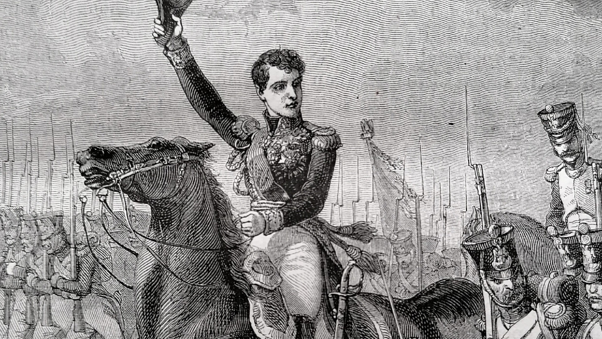 Le général Gudin en campagne. (illustration de 1873)