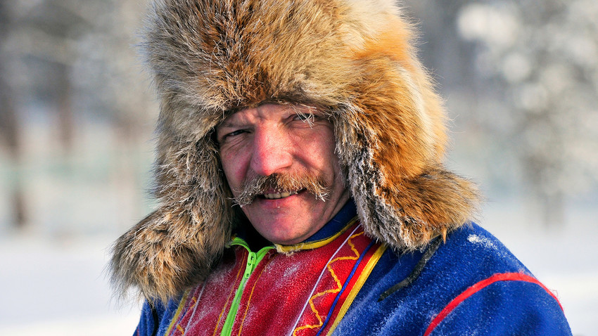 Vitali Kourt, descendant sami et guide à Sam Syïté, près du village de Lovozero