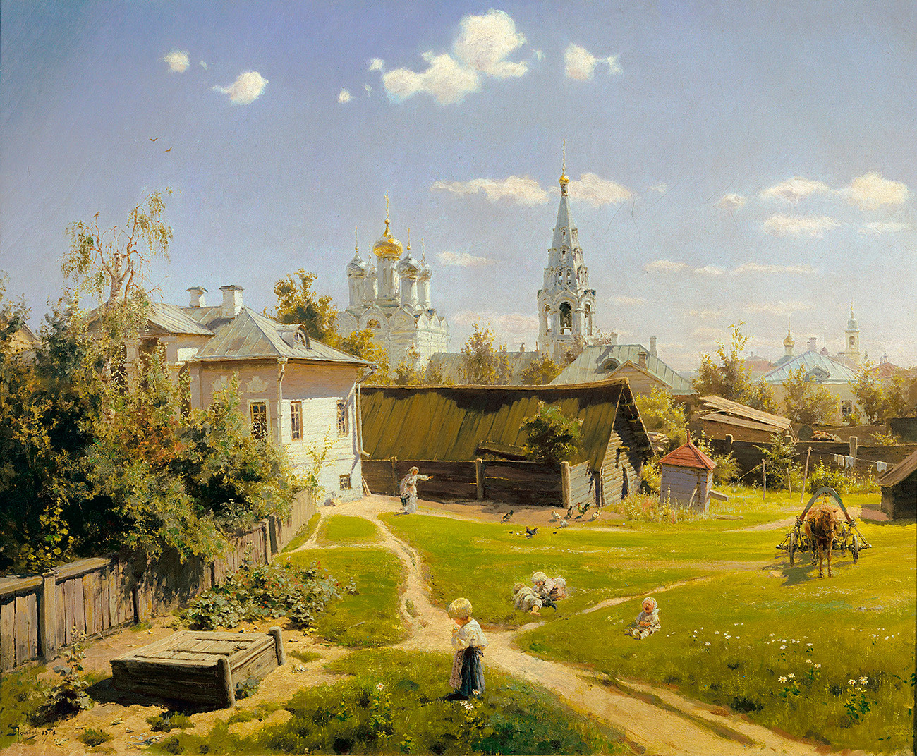 『モスクワの中庭』ワシーリー・ポレーノフ画