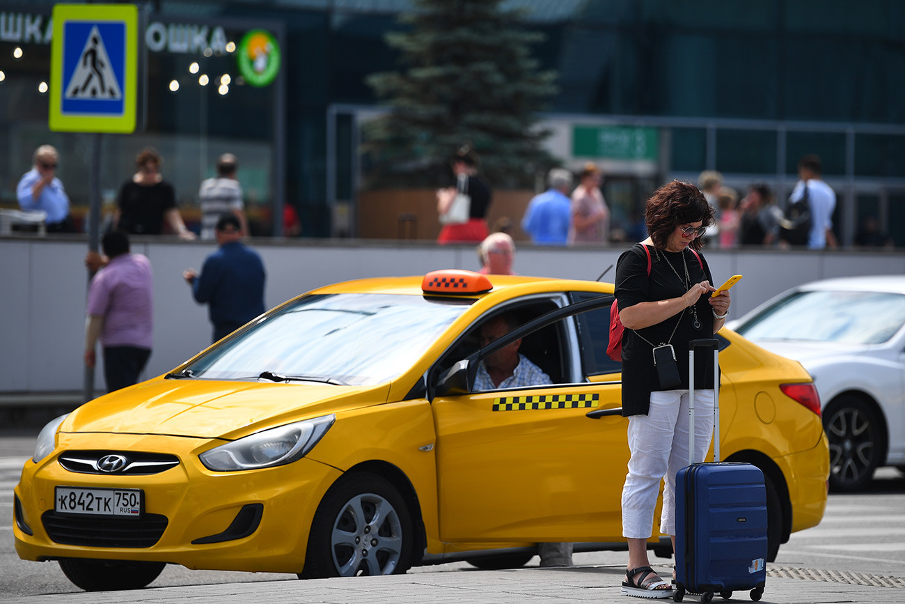 Passenger at Domodedovo airport