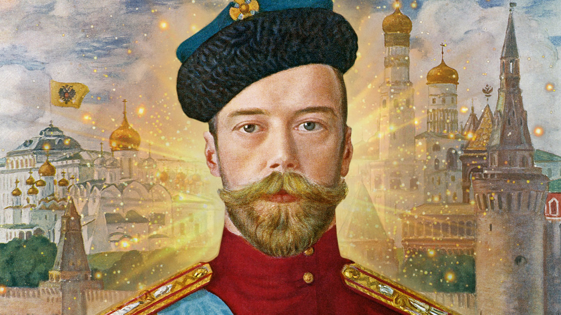 皇帝ニコライ2世、ボリス・クストーディエフ画