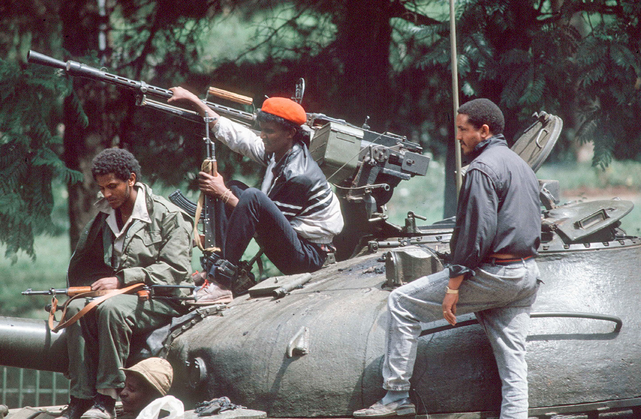 Äthiopische pro-sowjetische Soldaten