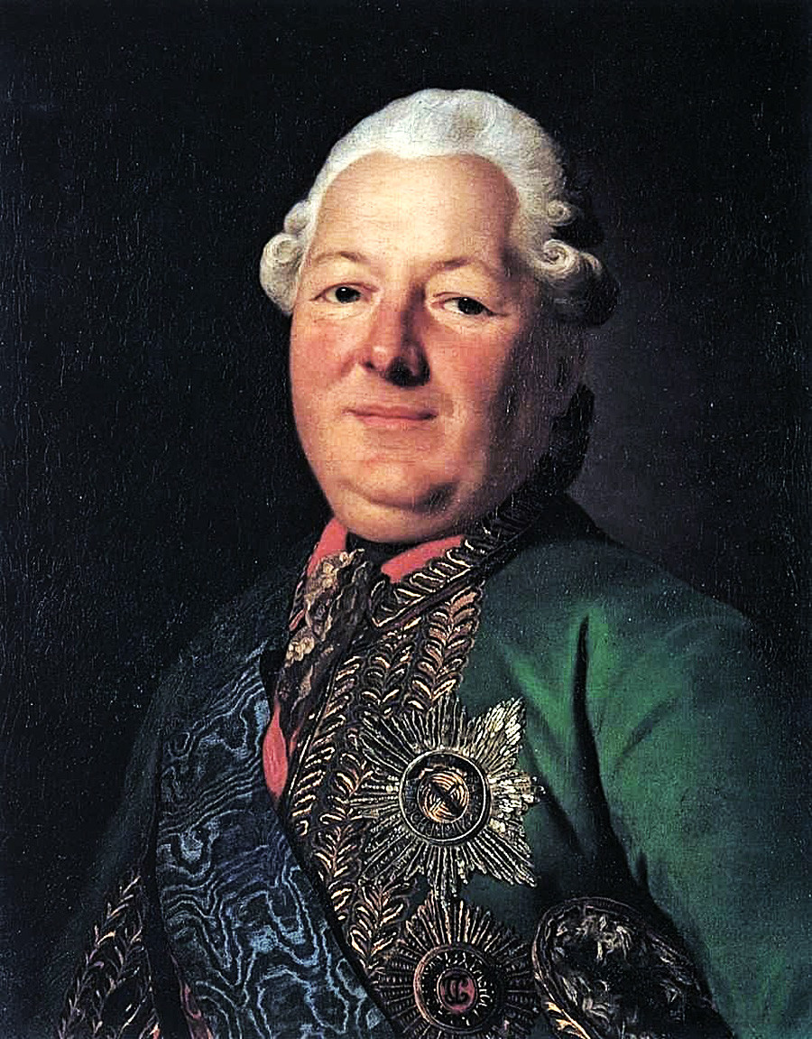 Василиј Михајлович Долгоруков-Кримски (1722-1782), руски генерал и московски губернатор, Александар Рослин (1718-1793).