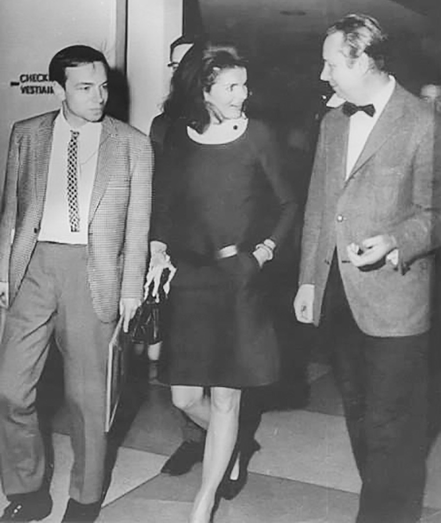 Andréi Voznesenski y Jackie Kennedy.