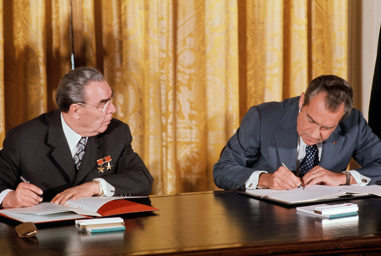 Leonid Brežnjev in Richard Nixon
