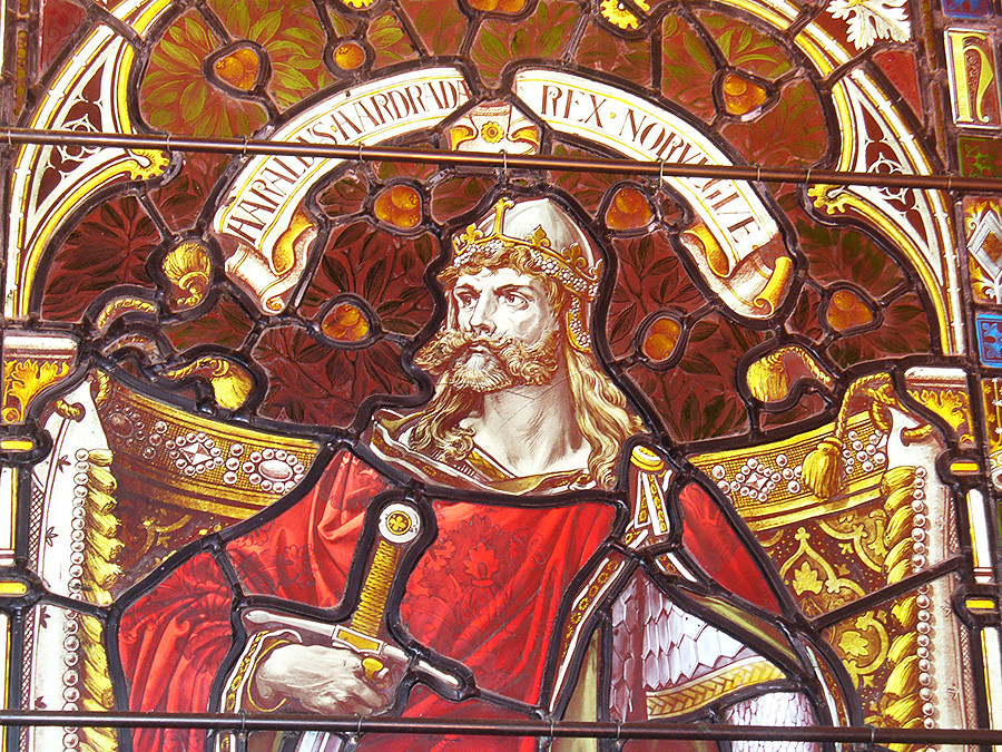 Harald di Norvegia, dettaglio di una finestra, Shetland