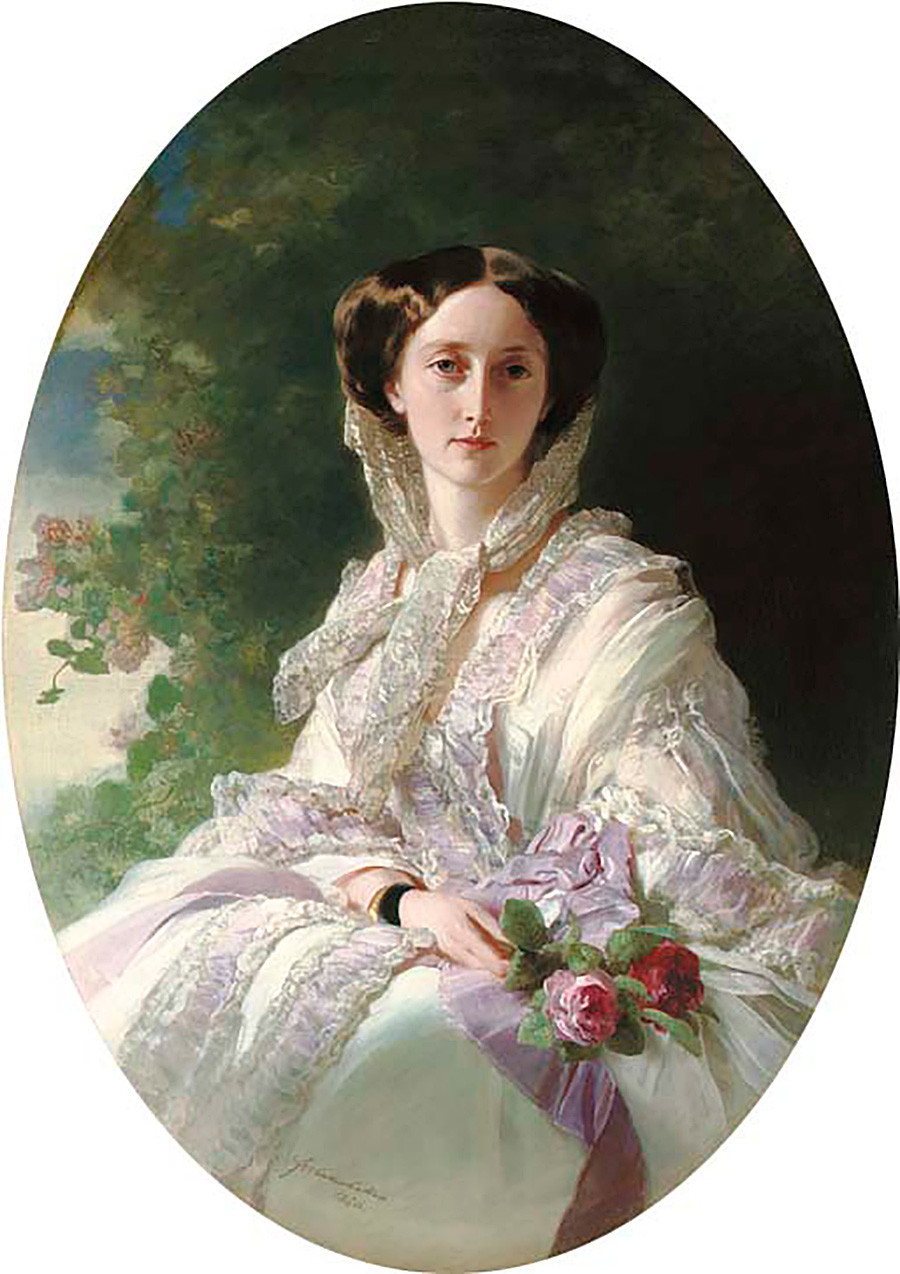 La principessa Olga von Württemberg ritratta da Franz Xaver Winterhalter (1805–1873)