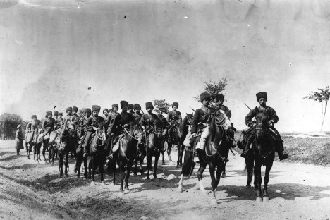 Одред руских козака 1914. године. 