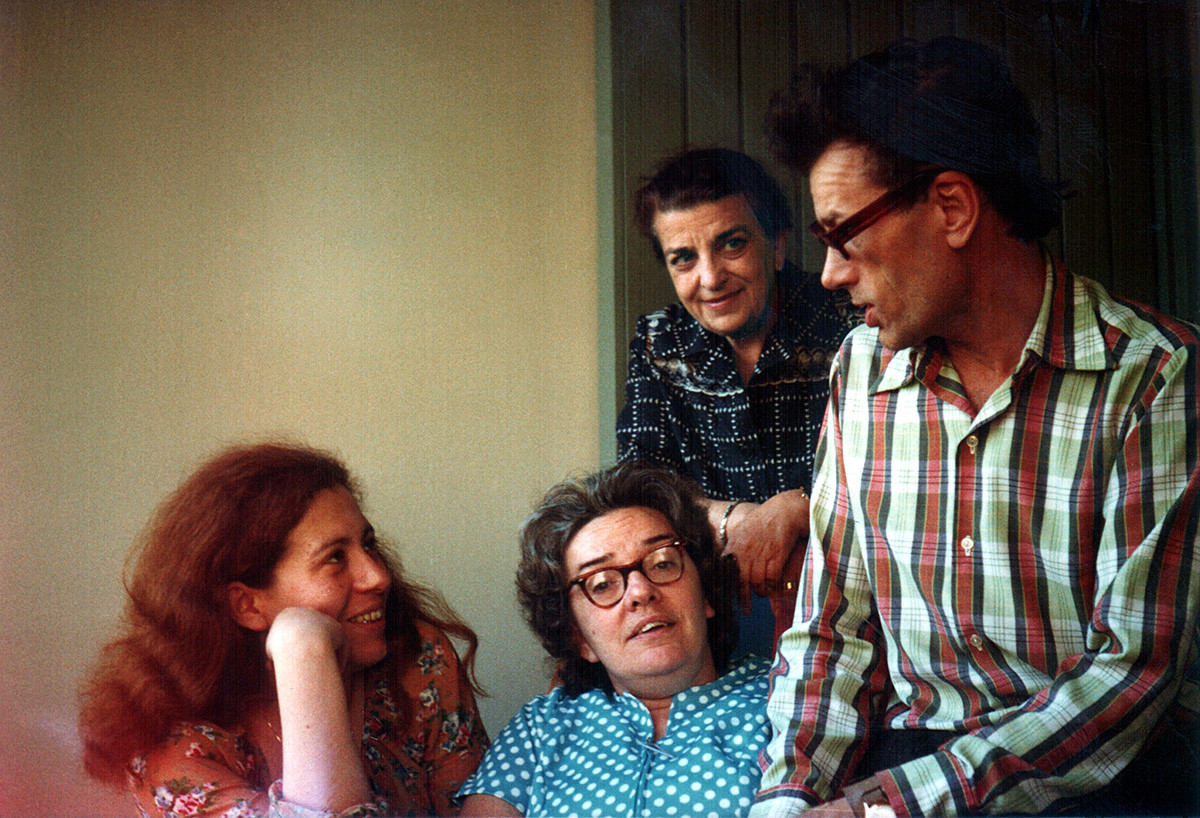 L-R: Soviet dissidents Yulia Vishnevskaya, Lyudmila Alexeyeva, Dina Kaminskaya, Kronid Lyubarsky. Munich, 1978