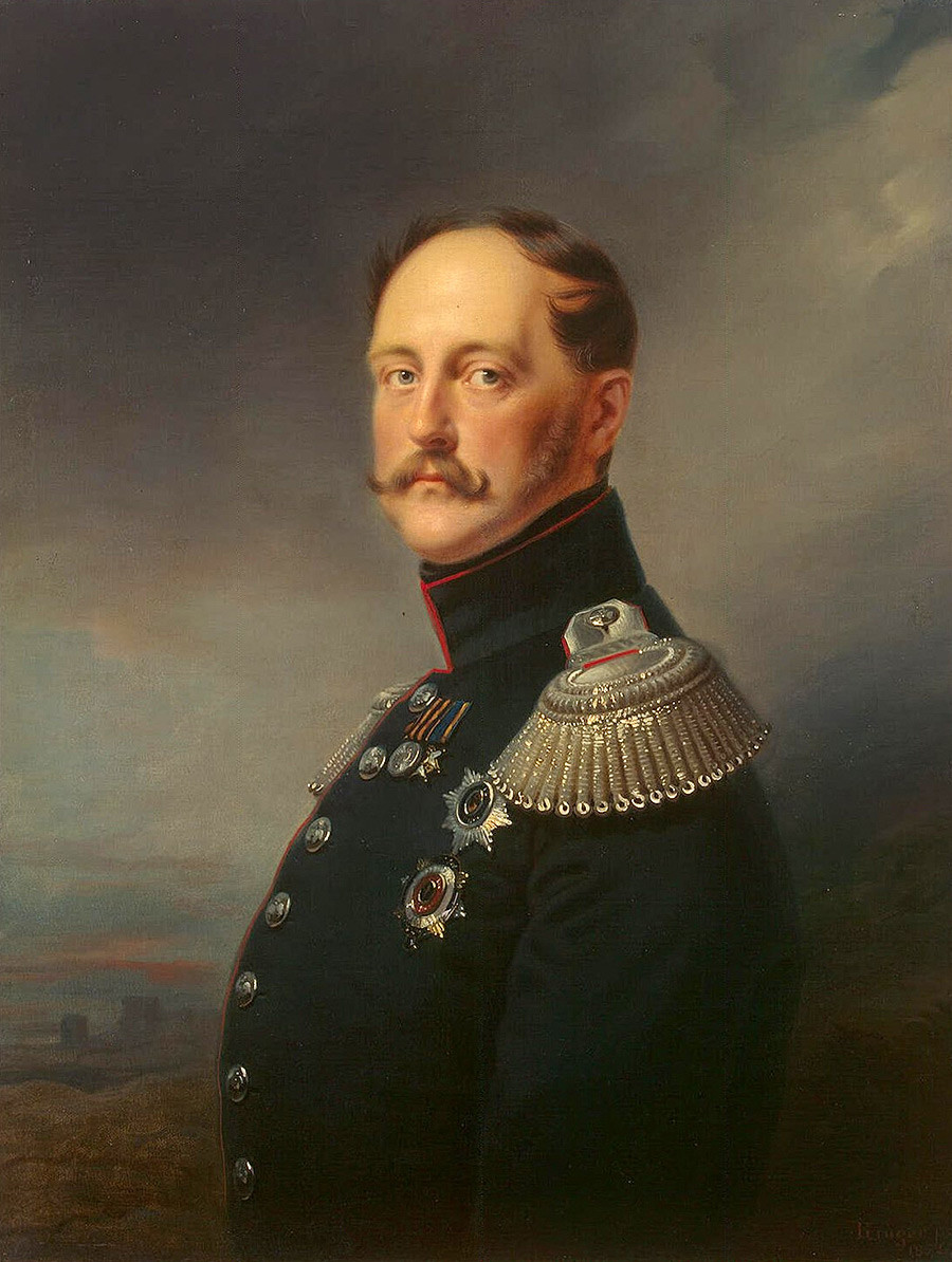  Portrait of Emperor Nicholas I by Franz Krüger
