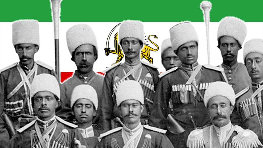 Časnici Perzijske kozačke brigade
