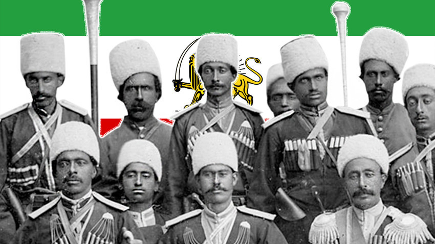 Častniki perzijske kozaške brigade
