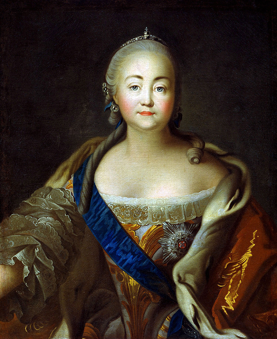 Portrait of Empress Elizabeth Petrovna (1709-1762) by Ivan Argunov 