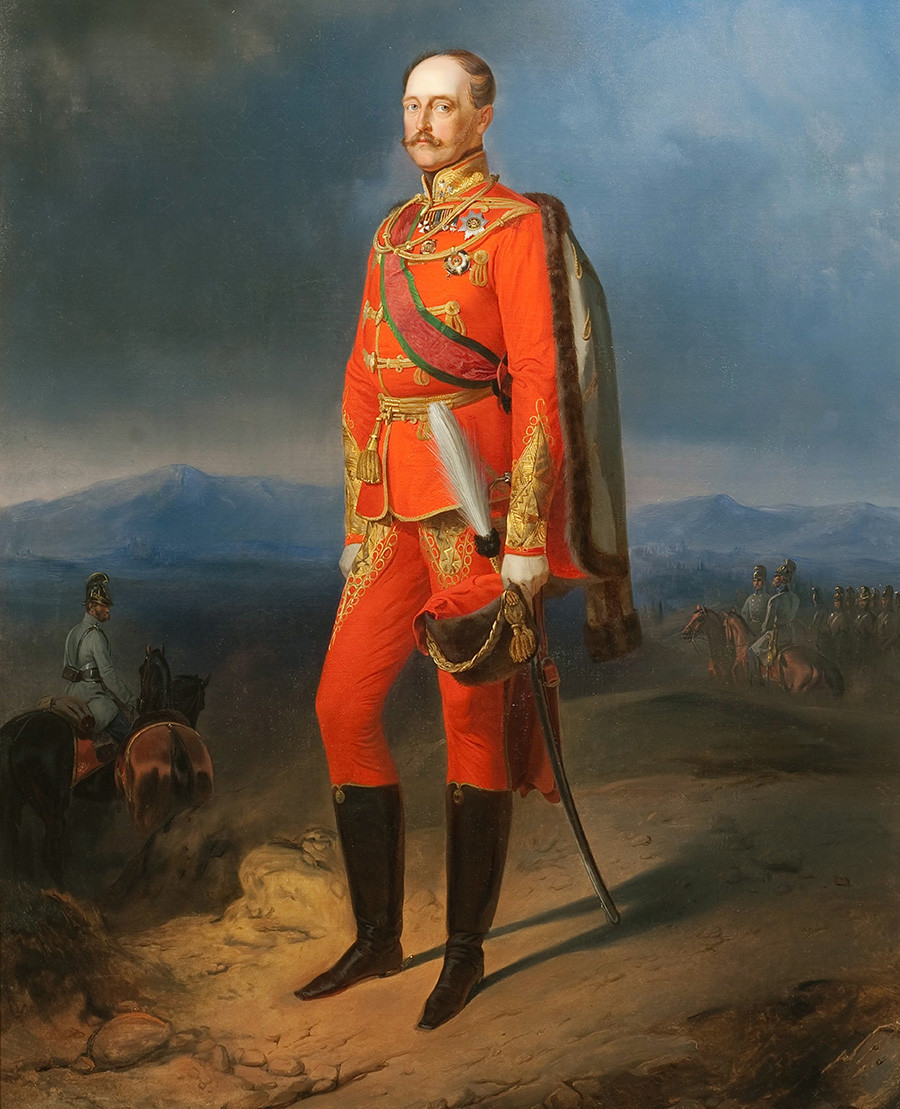 Портрет Николая I в униформе австрийской армии, 1840-е гг