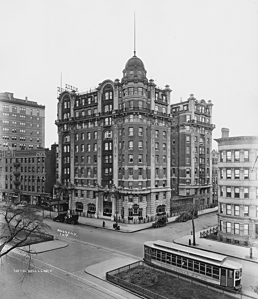 Хотел Belleclaire, угао Бродвеја и 77. улице, Њујорк 1914.
