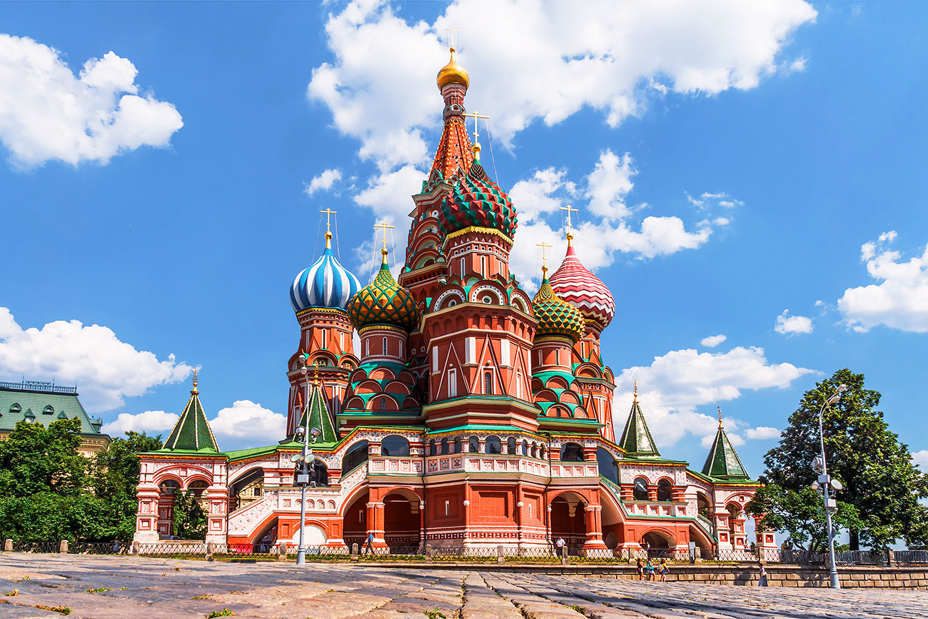  St. Basil`s Cathedral In Moscow