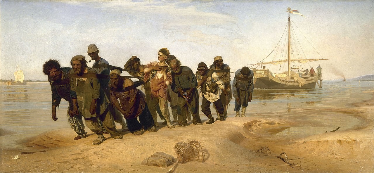 Иља Рјепин, „Бурлаци на Волги“, 1870-1873.