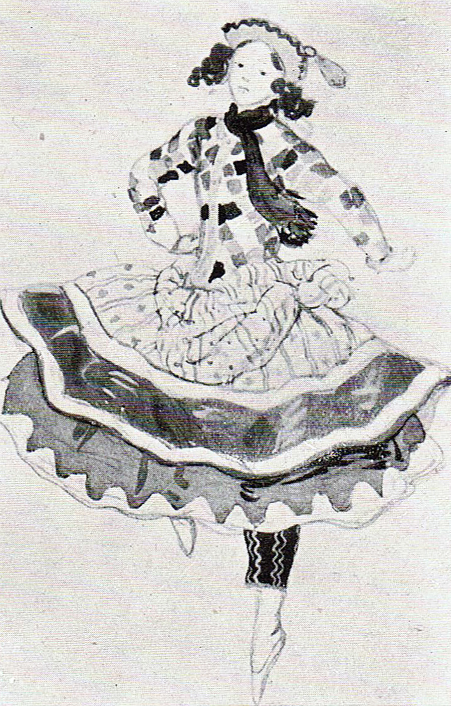 Alexandre Benois. Esquisse pour le ballet Petrouchka, 1911