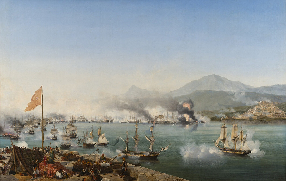Bitka kod Navarina između Turske i savezničke flote Rusije, Engleske i Francuske
