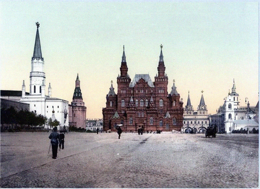 Plaza Roja, a comienzos de la década de 1900. 