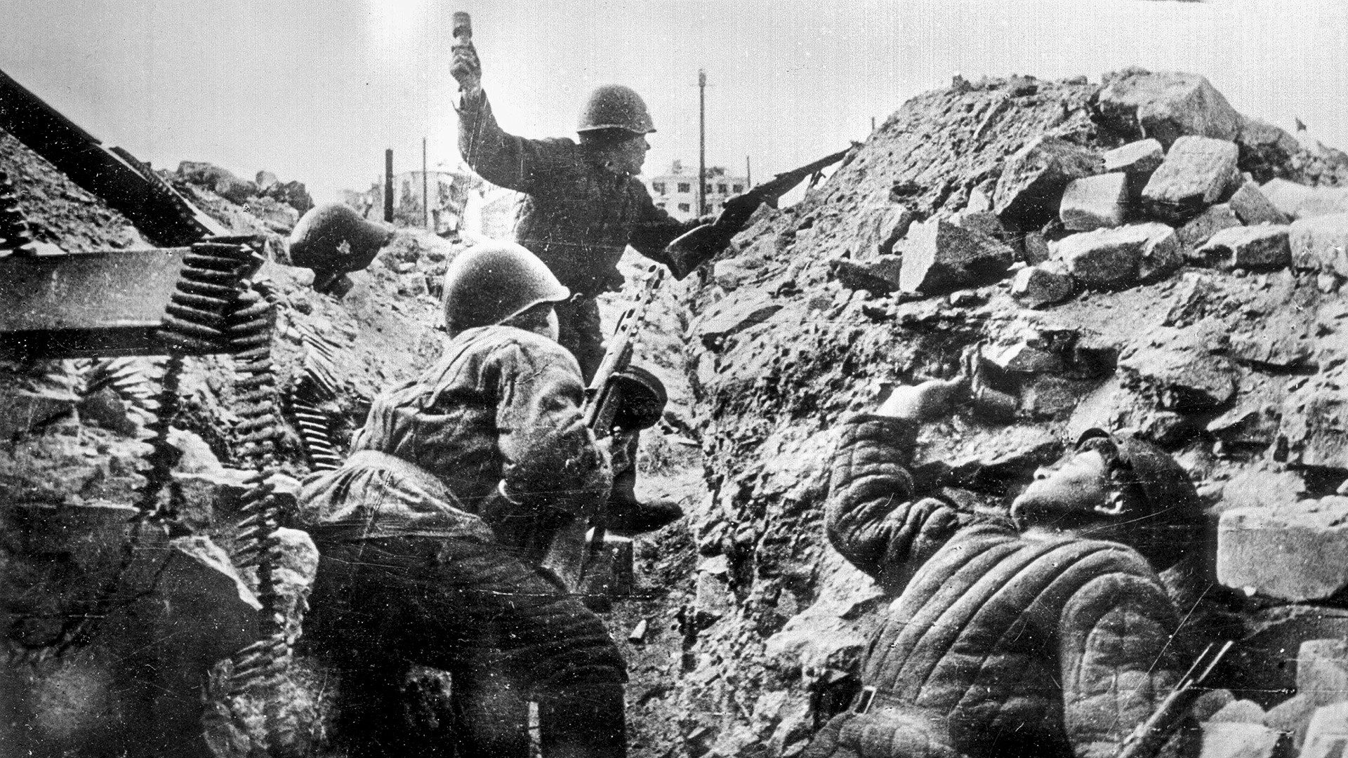 Други светски рат. Битка за Стаљинград. Руски војници. 
