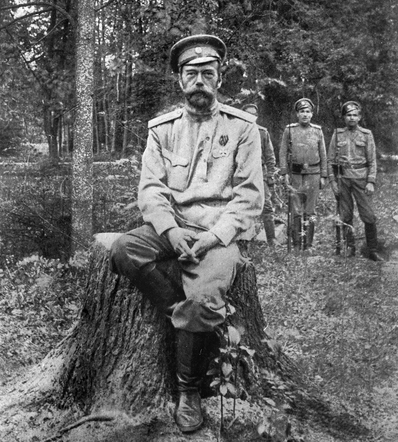 Car Nikolaj II. poslije odricanja od prijestolja, Carsko Selo, proljeće-ljeto 1917.

