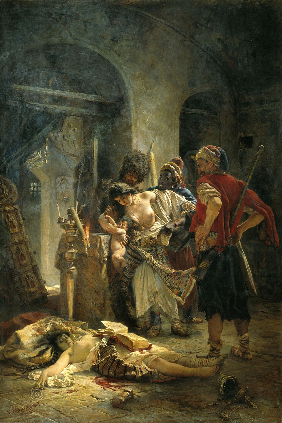 Les Martyres bulgares, 1877. Constantin Makovski

