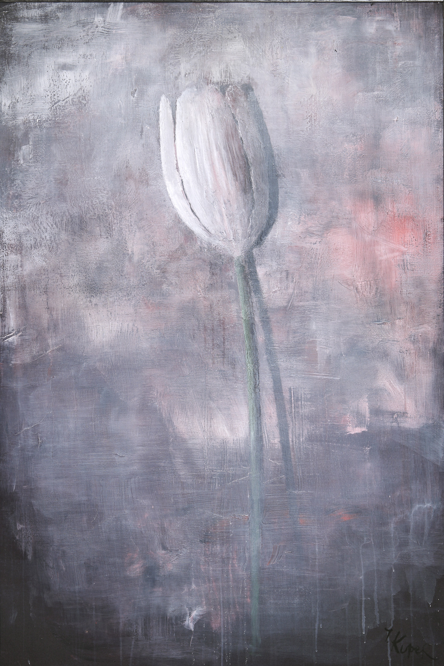 Tulipano, 2019, tela, tecnica mista