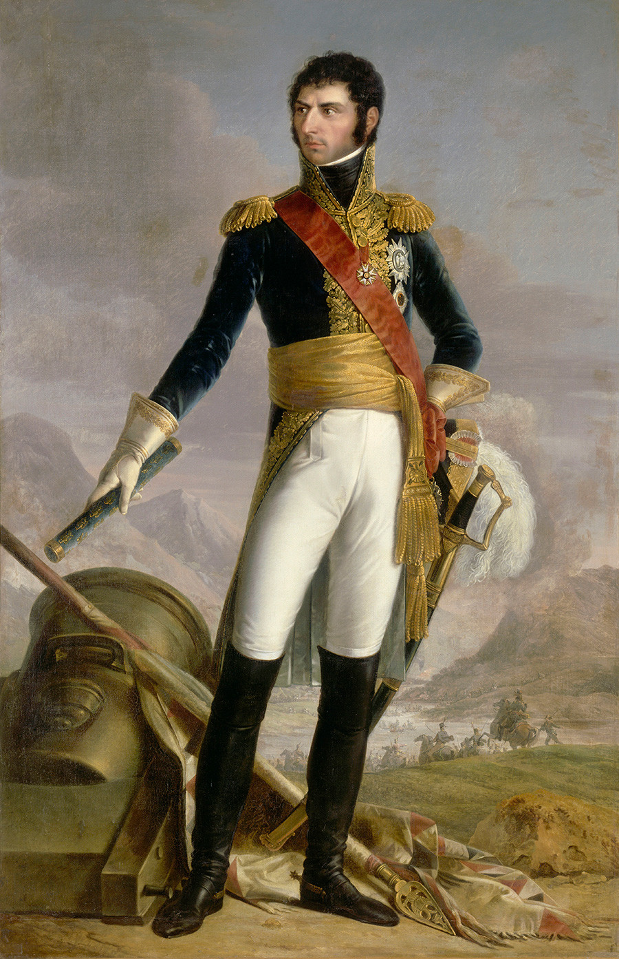 Жан Батист Бернадот, Карл XIV Јуан Шведски и Карл III Јохан Норвешки, маршал француски, 1818. према слици Франсоа Кинсона.