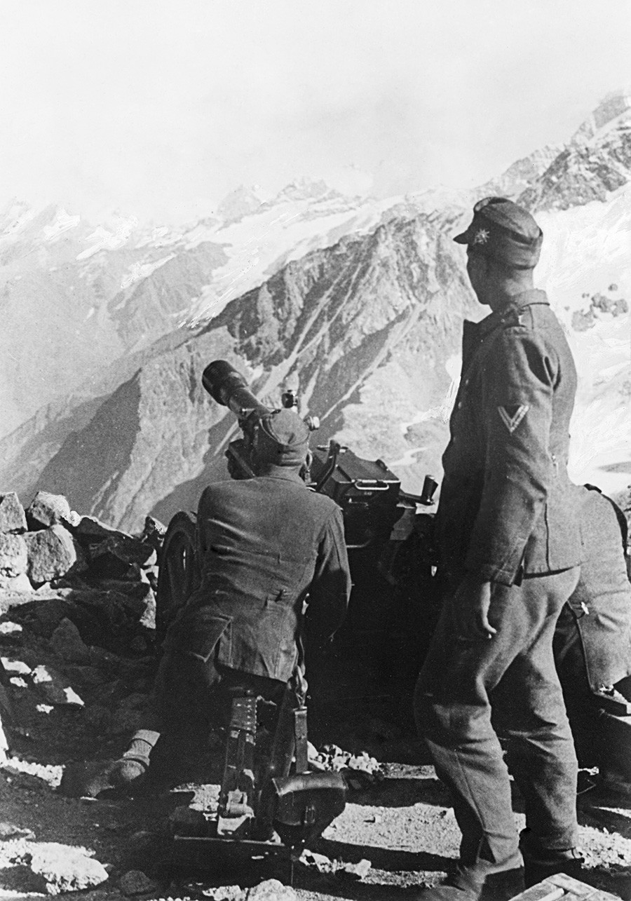 Prva planinska streljačka divizija Wehrmachta na Kavkazu. Rusija, Drugi svjetski rat.