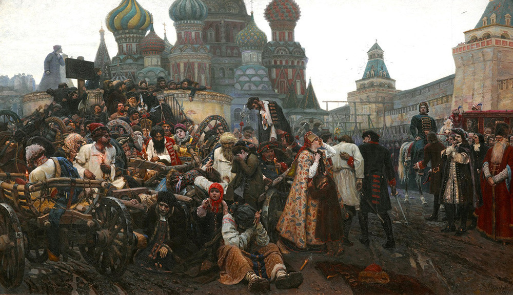 “Manhã da Execução dos Streltsy” 1881, de Vassíli Surikov (1848-1916)