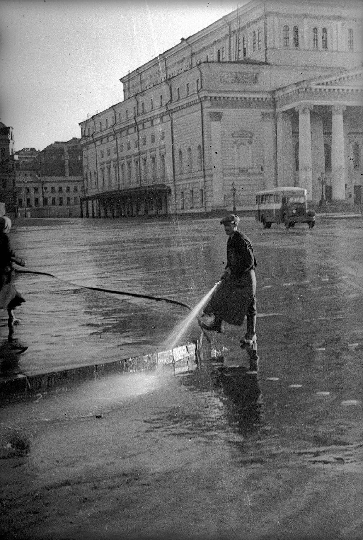 街の朝、モスクワ、1940年