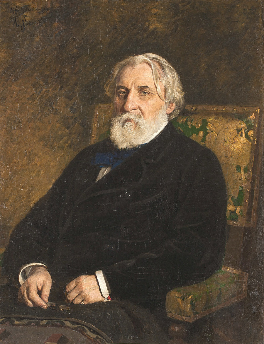 Ivan Turgenev. Portrait by Ilya Repin