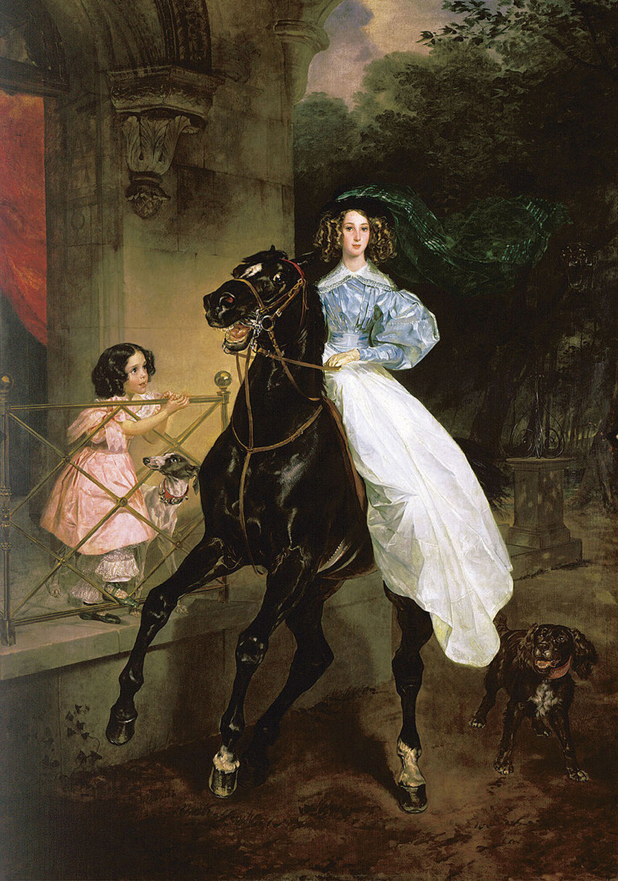 «Всадница». Карл Брюллов. 1832.