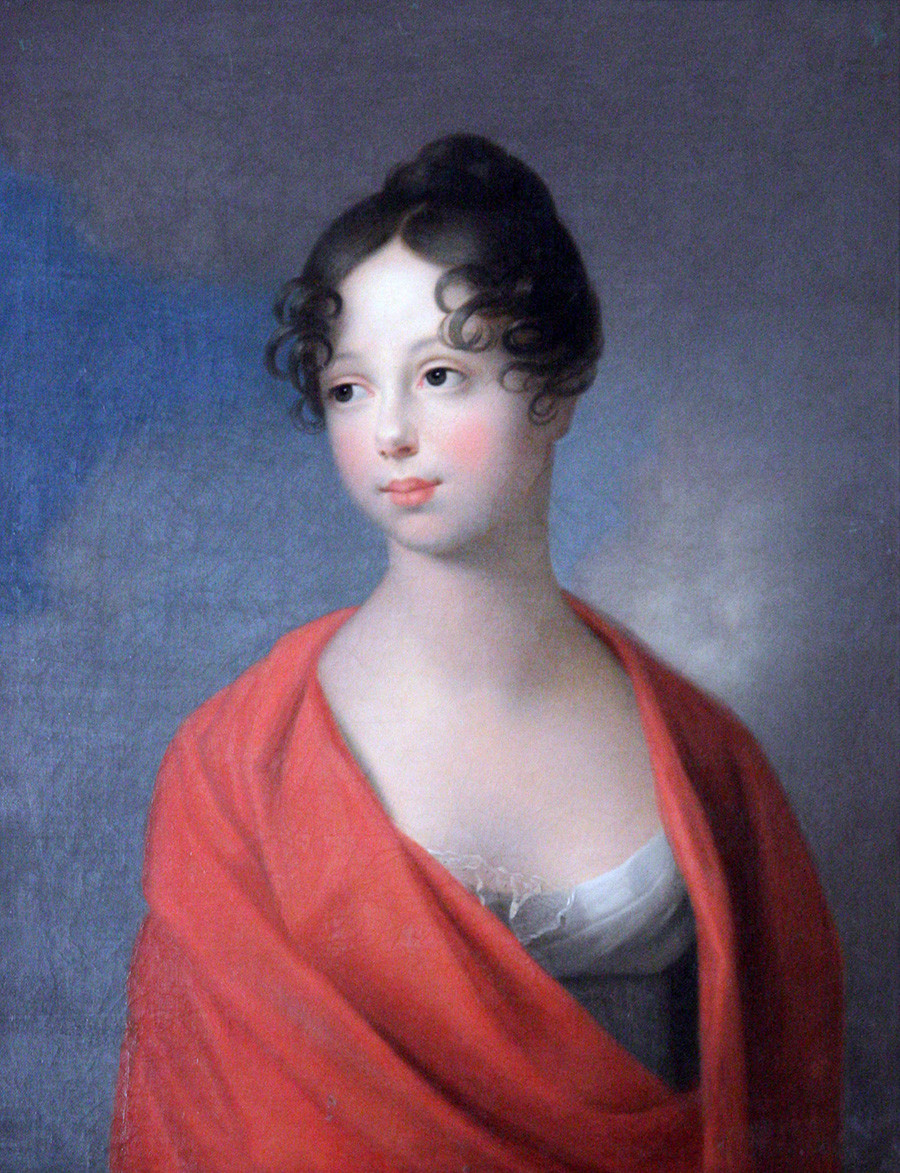 Ekaterina Pavlovna dari Rusia oleh Johann Friedrich August Tischbein.