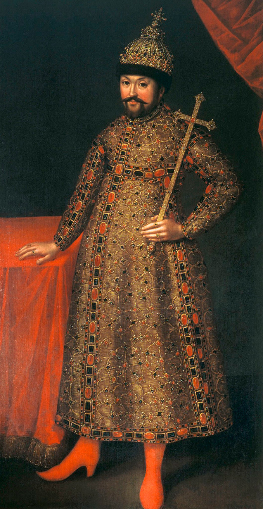 'Portrait of Tsar Mikhail Fyodorovich' by Johann Heinrich Wedekind (1674-1736)