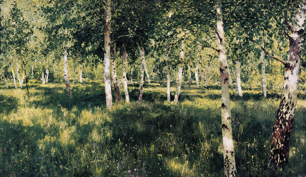 Isaac Levitan. Birch Forest