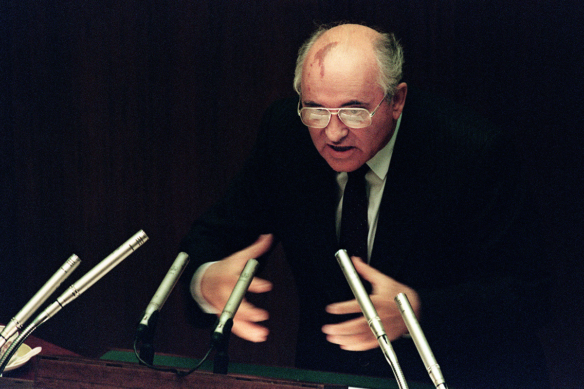 L'ex leader sovietico Mikhail Gorbaciov 