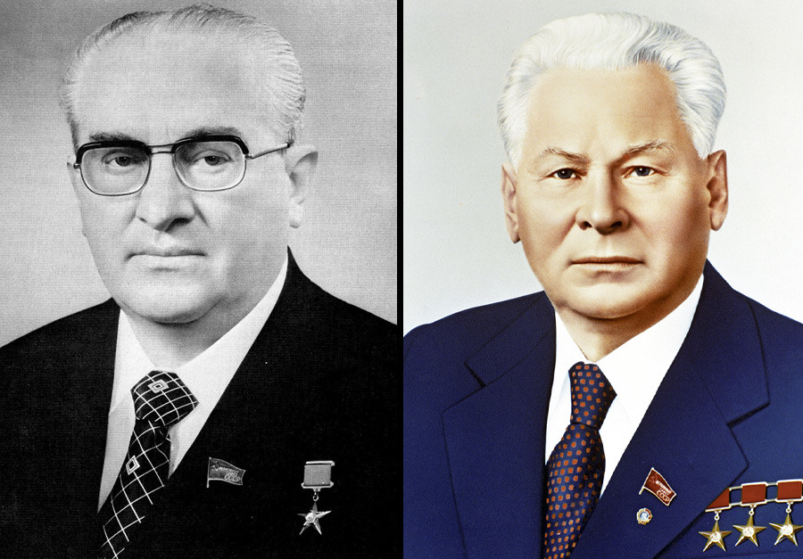 Jurij Andropov e Konstantin Chernenko