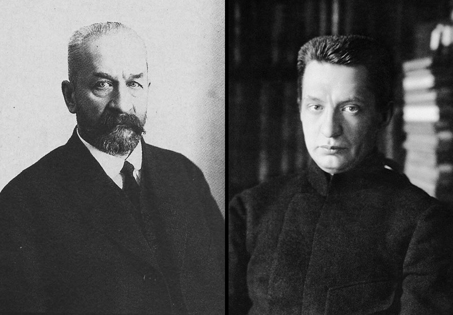 Georgy Lvov (L), Alexander Kerensky (R)