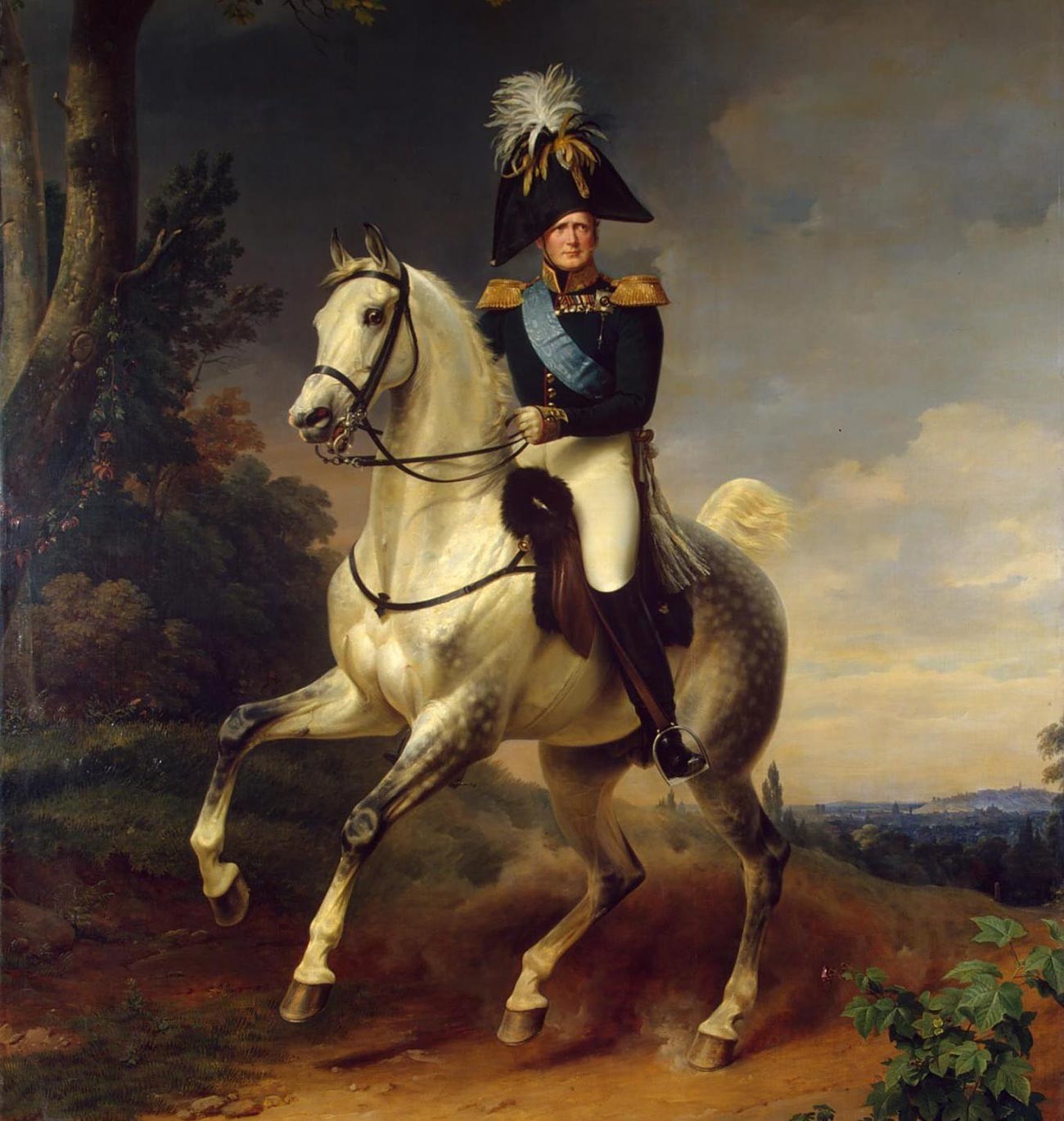 Portret Aleksandra I. (1777.—1825.) na konju.

