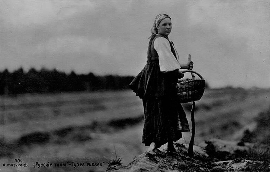 Russian types - a peasant woman