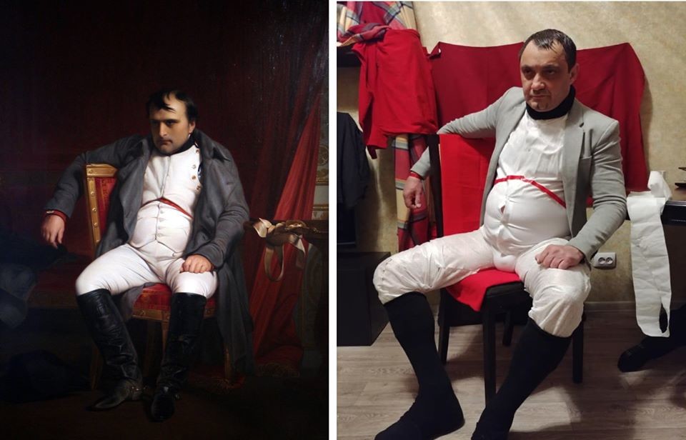 Paul Delaroche. Napoleon Abdicating in Fontainebleau
