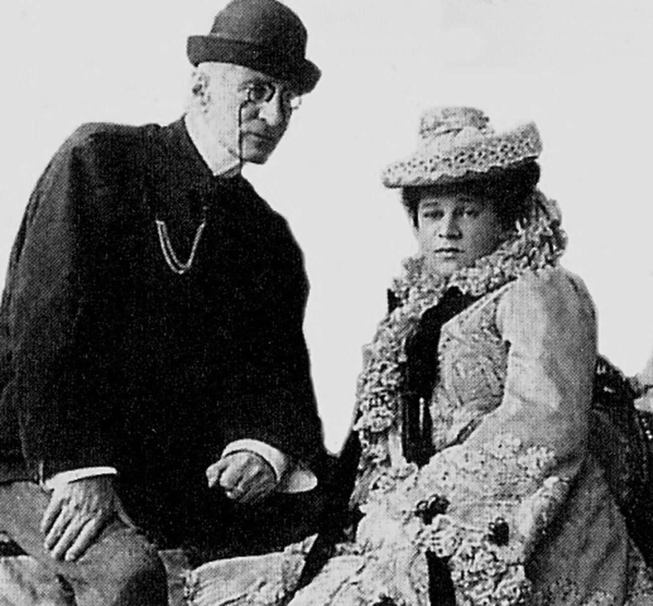 Nicolas Constantinovitch avec sa femme