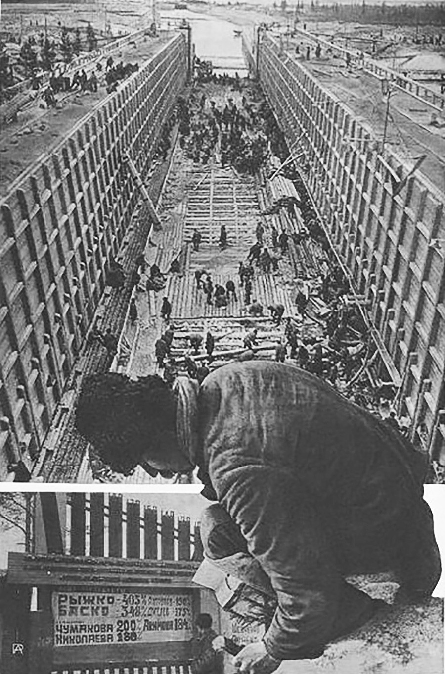 Photo pour le magazine L'URSS sur les chantiers