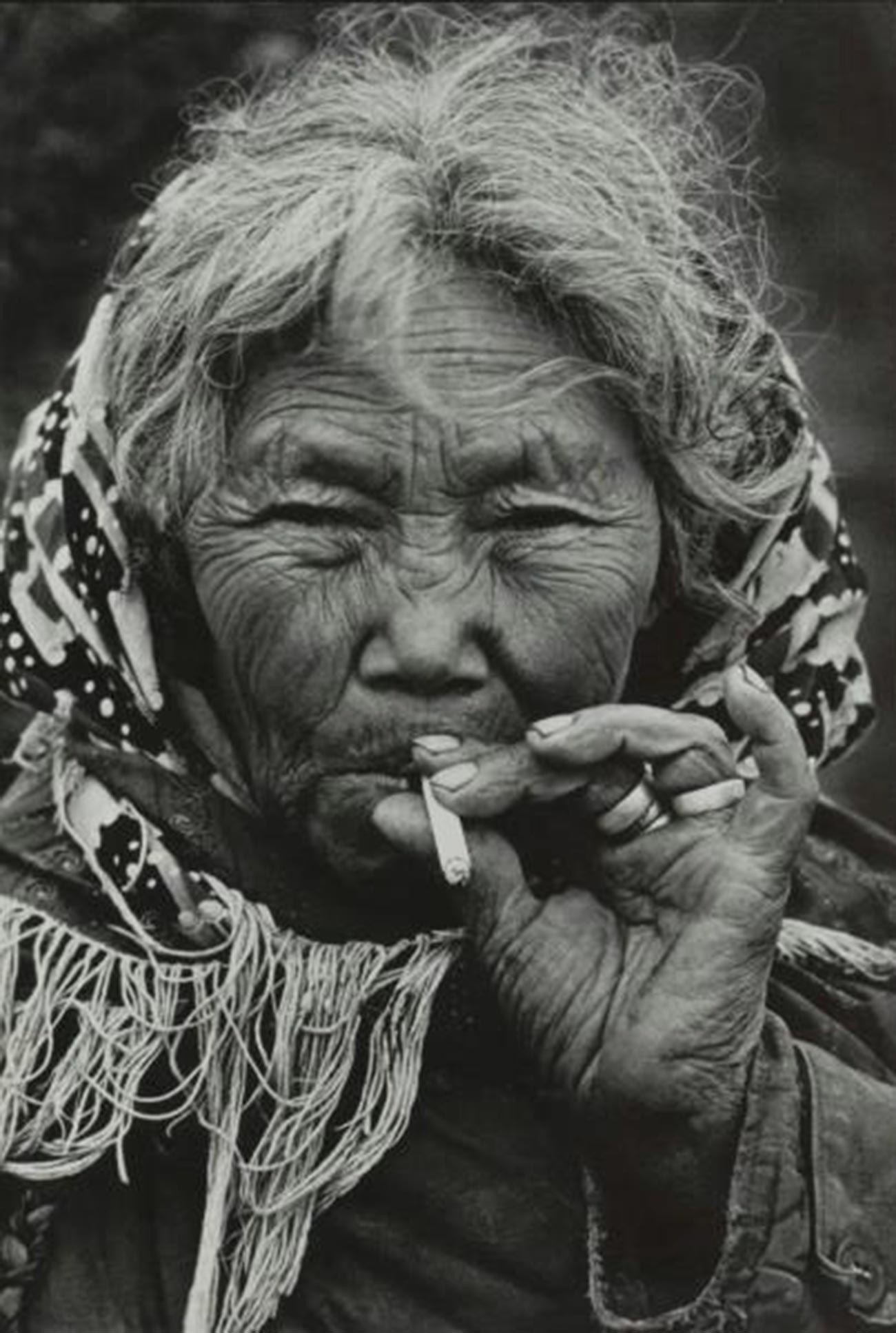Портрет пожилой женщины на Чукотке
