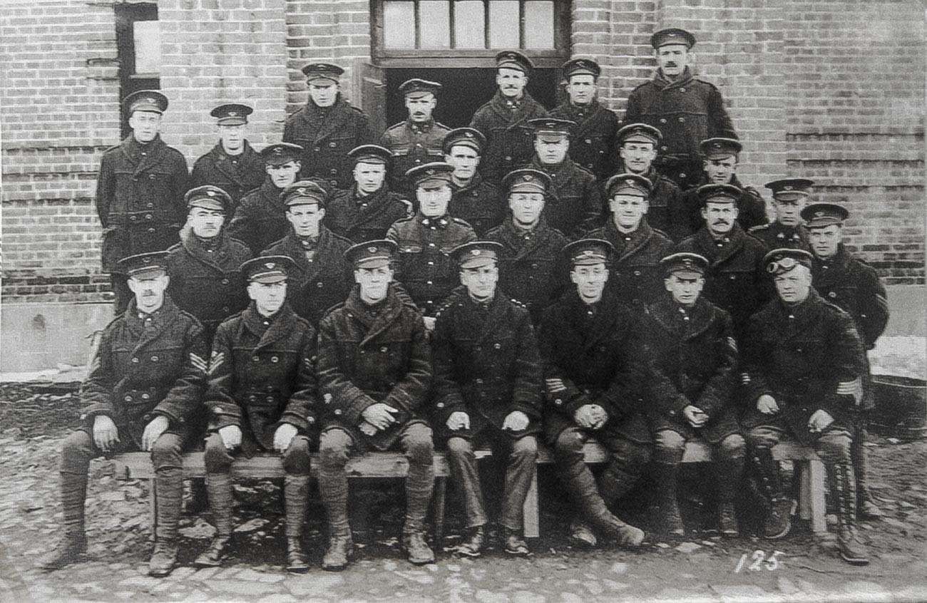 Canadian troops in the barracks in Victoria, Canada